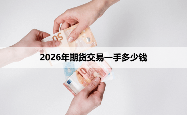 2026年期货交易一手多少钱