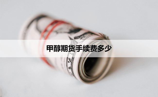 甲醇期货手续费多少