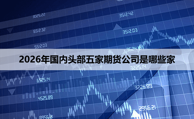 2026年国内头部五家期货公司是哪些家