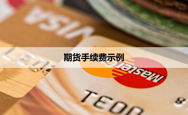 期货手续费示例