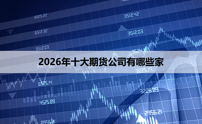 2026年十大期货公司有哪些家