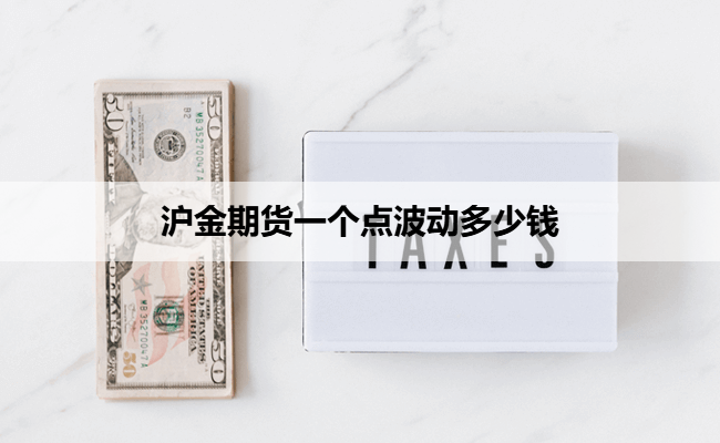 沪金期货一个点波动多少钱