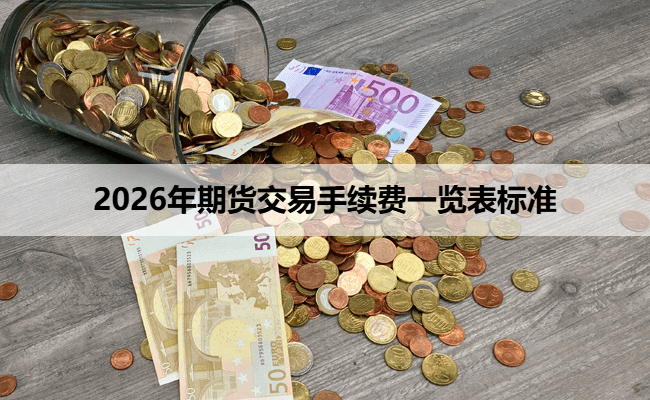 2026年期货交易手续费一览表标准