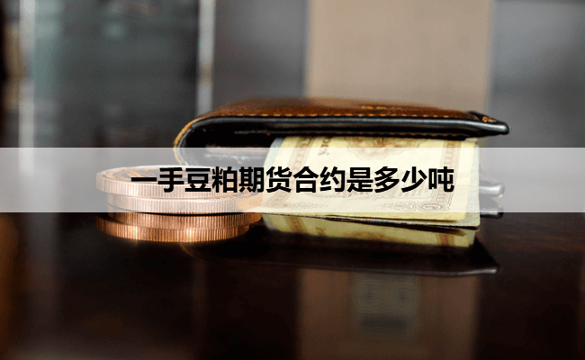 一手豆粕期货合约是多少吨