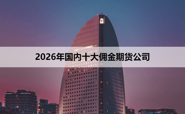 2026年国内十大佣金期货公司
