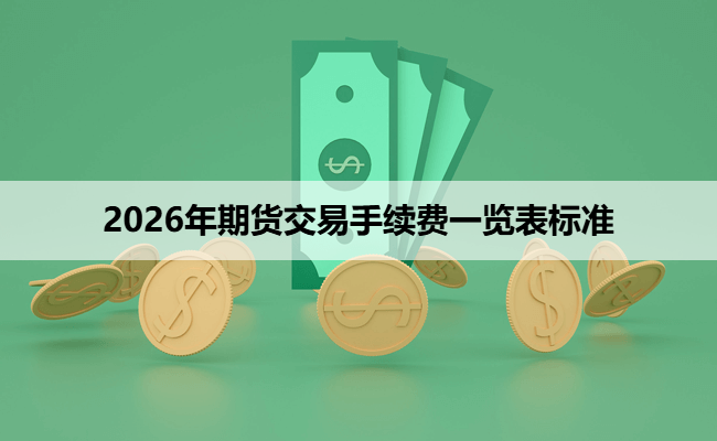 2026年期货交易手续费一览表标准