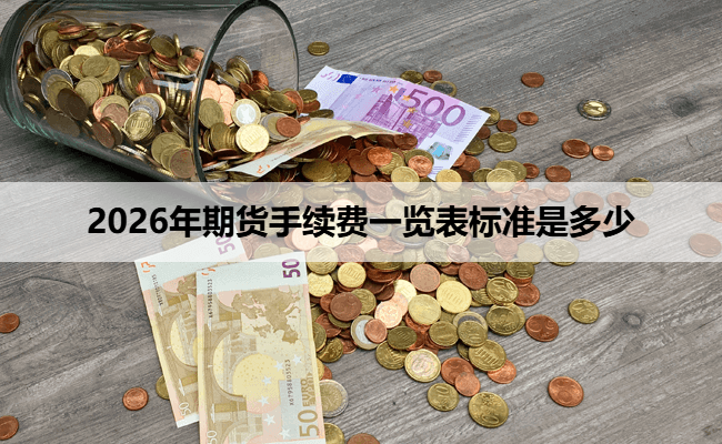 2026年期货手续费一览表标准是多少