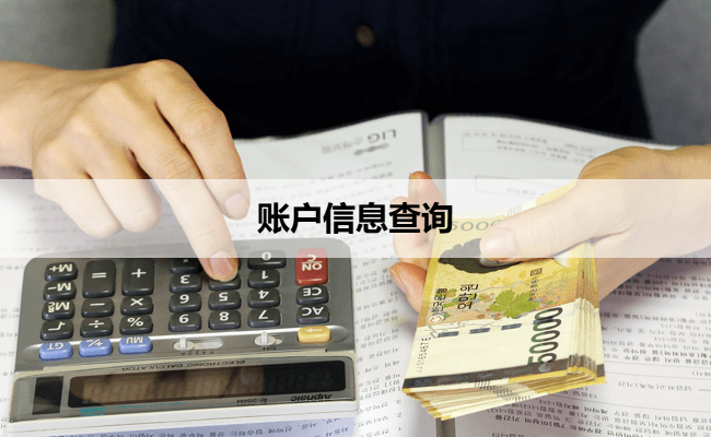 账户信息查询