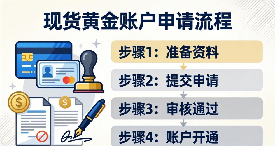 现货黄金账户怎么申请?步骤有哪些