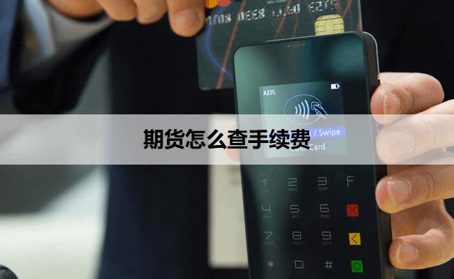 期货怎么查手续费