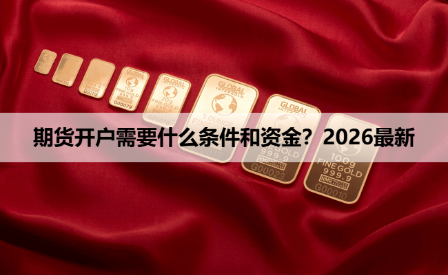 期货开户需要什么条件和资金？2026最新