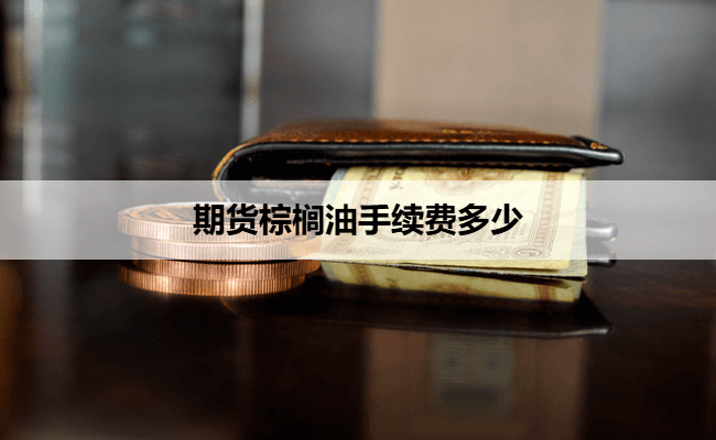 期货棕榈油手续费多少
