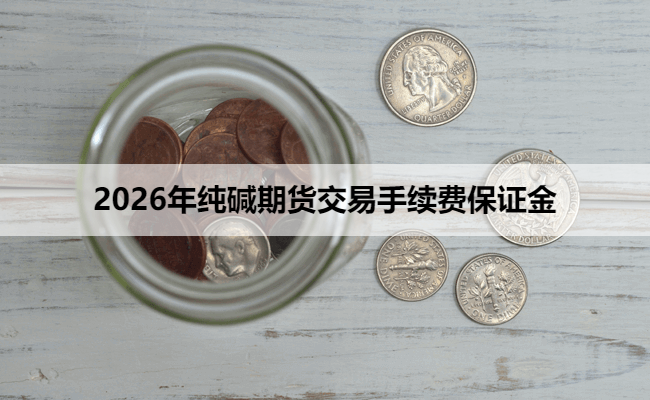 2026年纯碱期货交易手续费保证金