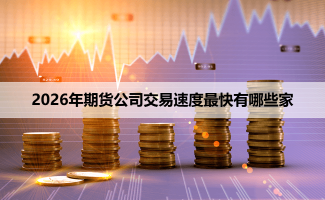 2026年期货公司交易速度最快有哪些家