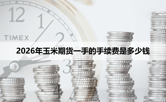 2026年玉米期货一手的手续费是多少钱