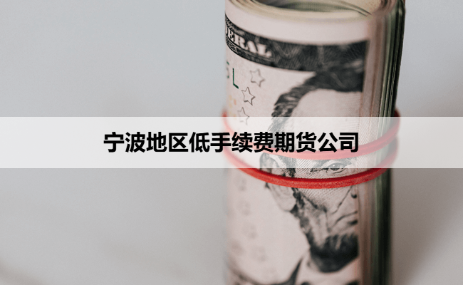 宁波地区低手续费期货公司