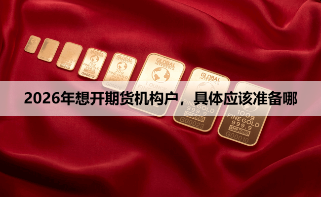 2026年想开期货机构户,具体应该准备哪