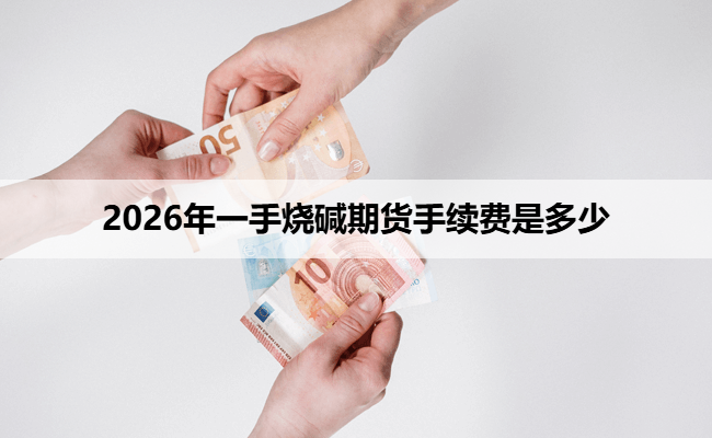 2026年一手烧碱期货手续费是多少