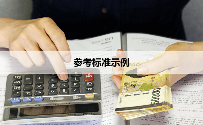 参考标准示例