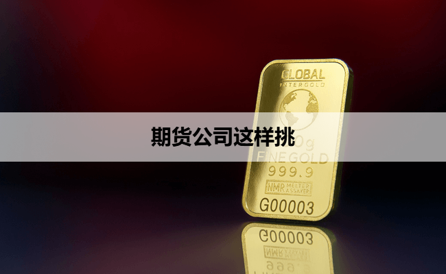 期货公司这样挑