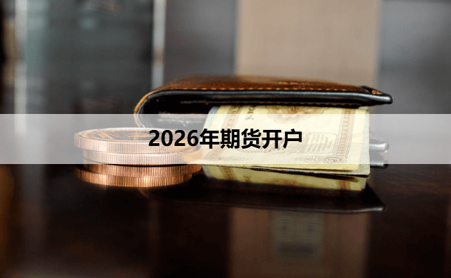 2026年期货开户