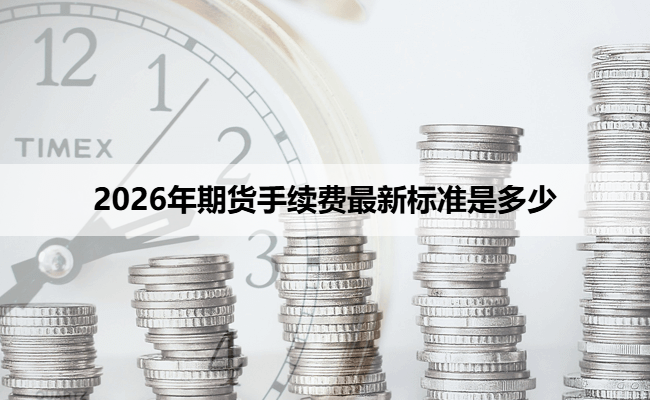 2026年期货手续费最新标准是多少
